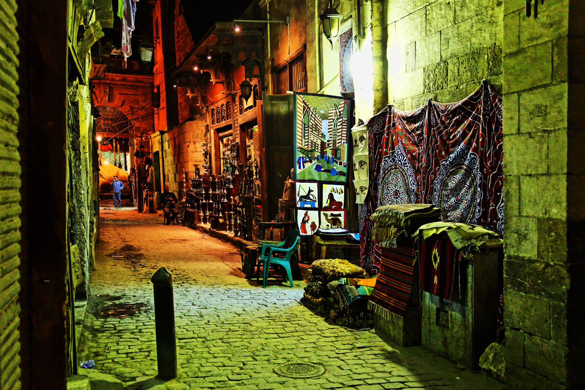 Alley in Khan Al-Khalili Market